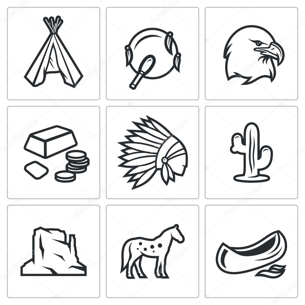 Symbole Indianer Symbole Indianer