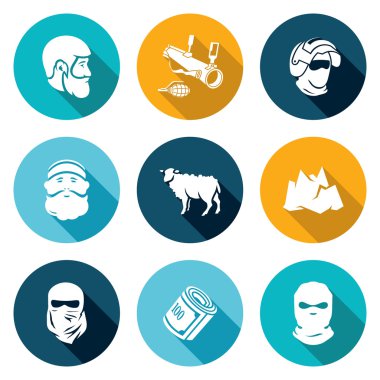 Caucasus Icons Set