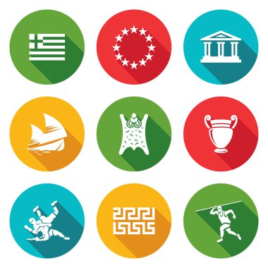 Yunanistan Icons set