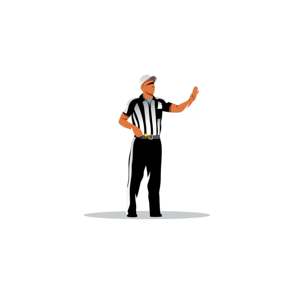 American football referee — Stock Vector