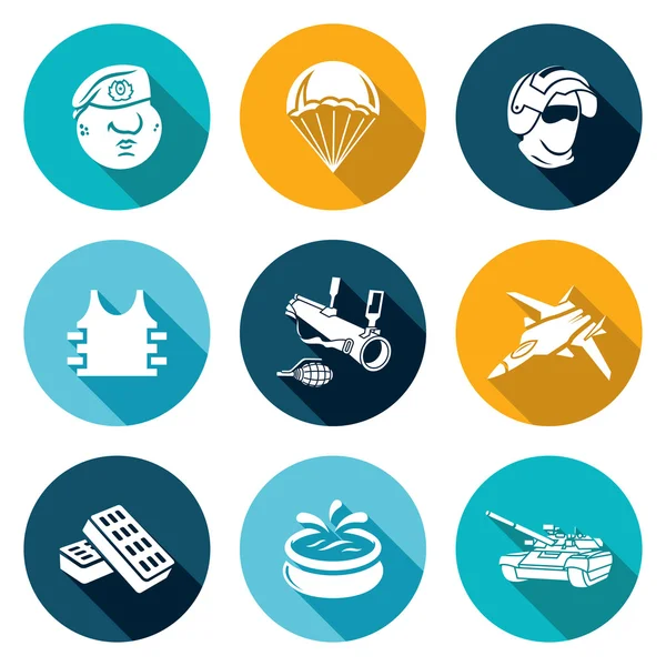 Rus özel kuvvetleri Icons Set — Stok Vektör