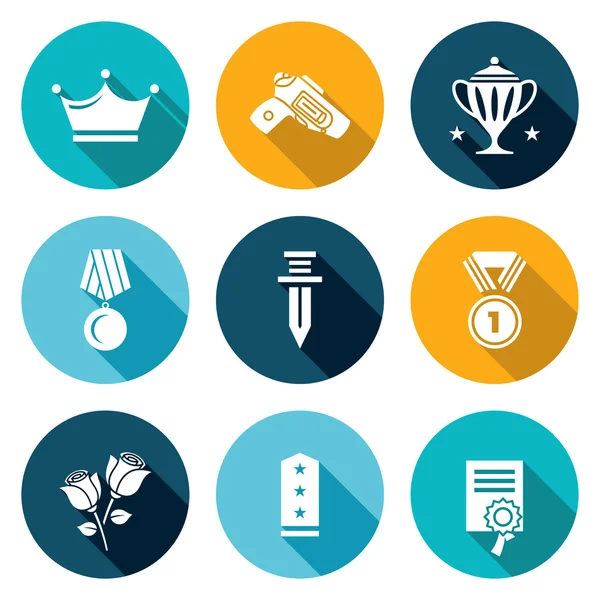 Reward Icons Set — Stock Vector