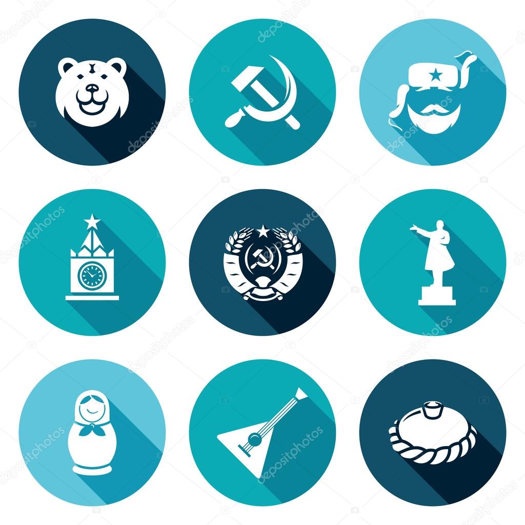 Russia Icons Set