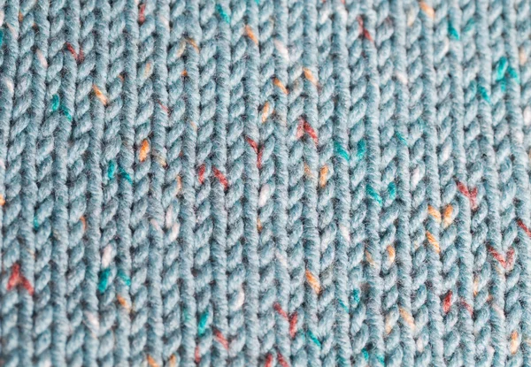 Point de câble tricoté de fils colorés en vrac — Photo