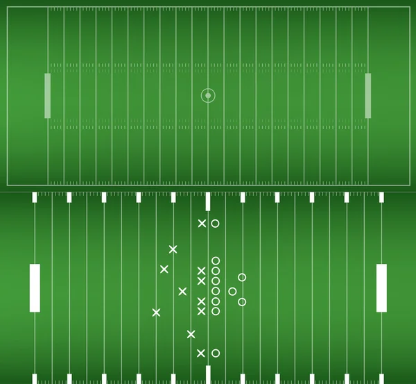 Set di campo di calcio americano sfondo eps10 vettore — Vettoriale Stock