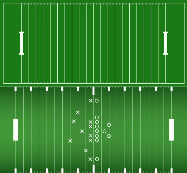 Set von American Football Feld Hintergrund eps10 Vektor — Stockvektor