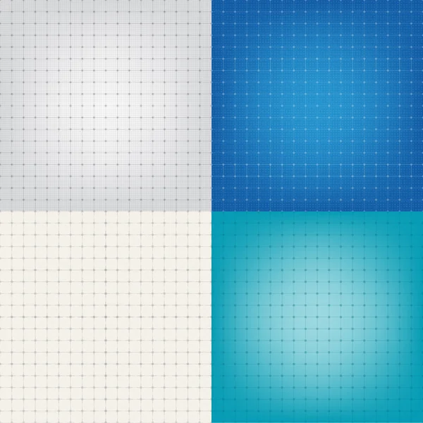 Set technical paper background grid illustration EPS10 — Stock Vector