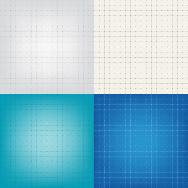 Set technical paper background grid illustration EPS10 — Stock Vector