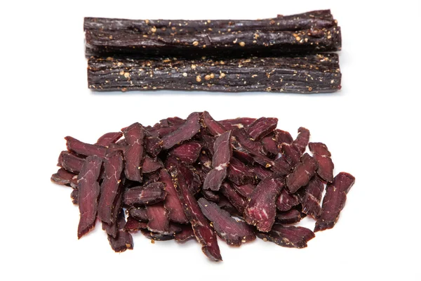 Dél-afrikai biltong két szál — Stock Fotó