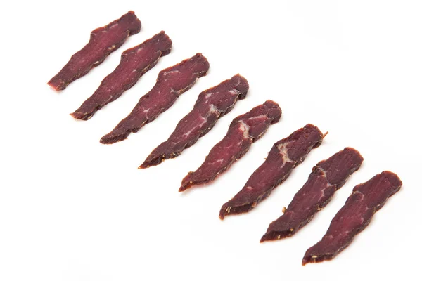 South African biltong slices — Stock Photo, Image