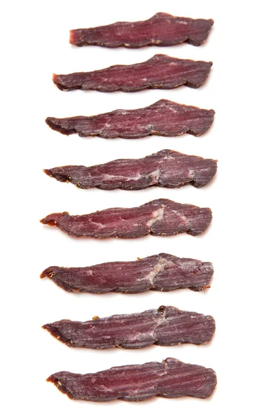 South African biltong slices — Stock Photo, Image