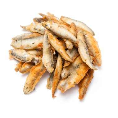 Hırpalanmış whitebait balık