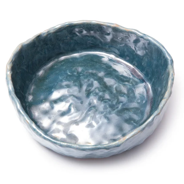 Modern ceramic blue bowl — Stock Photo, Image