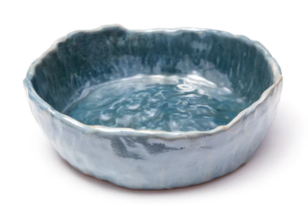 Tazón azul de cerámica moderna —  Fotos de Stock