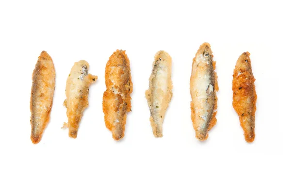 Battered whitebait fish — Stock Photo, Image