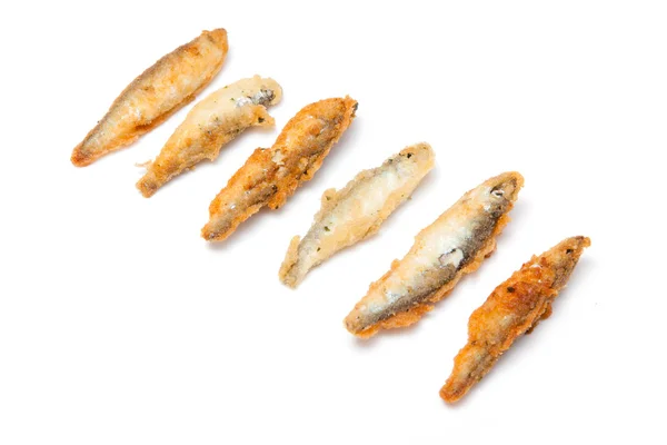 Battered whitebait fish — Stock Photo, Image