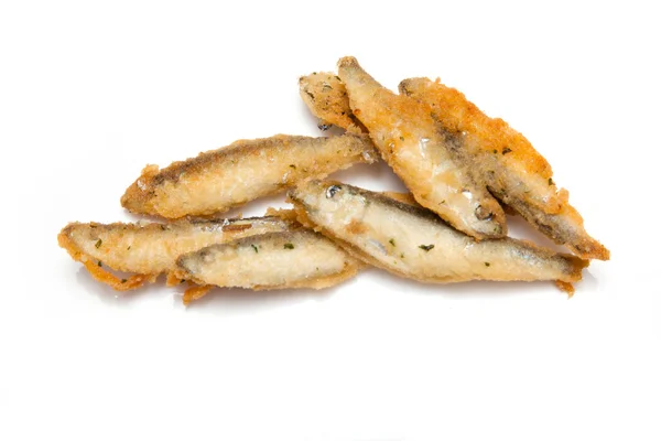 Battered whitebait fish — Stock Photo, Image