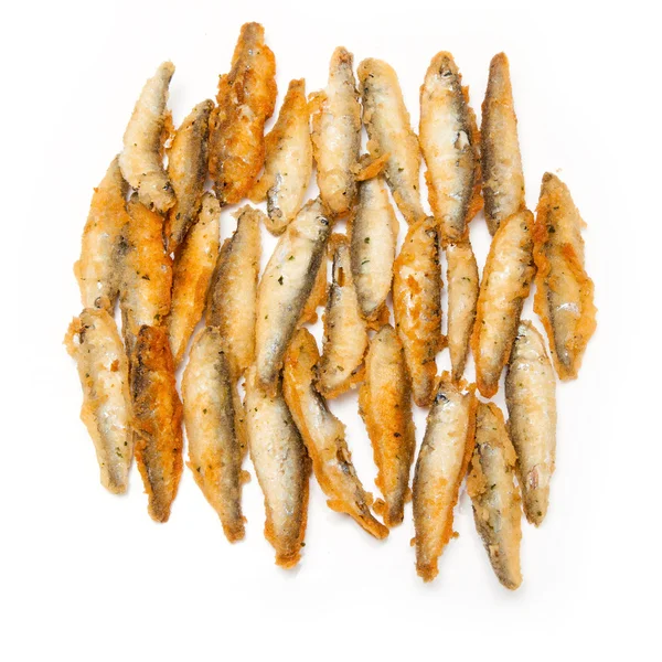 Battered whitebait fish — Stock Photo, Image