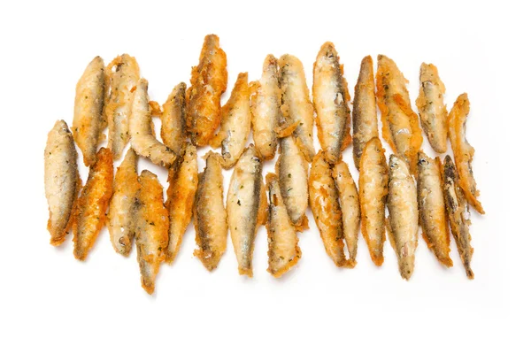 Battered whitebait fish — Stock Photo, Image