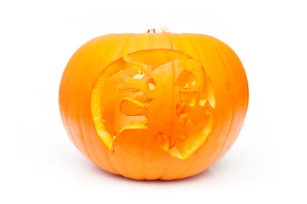 Linterna de calabaza de Halloween hecha a mano — Foto de Stock