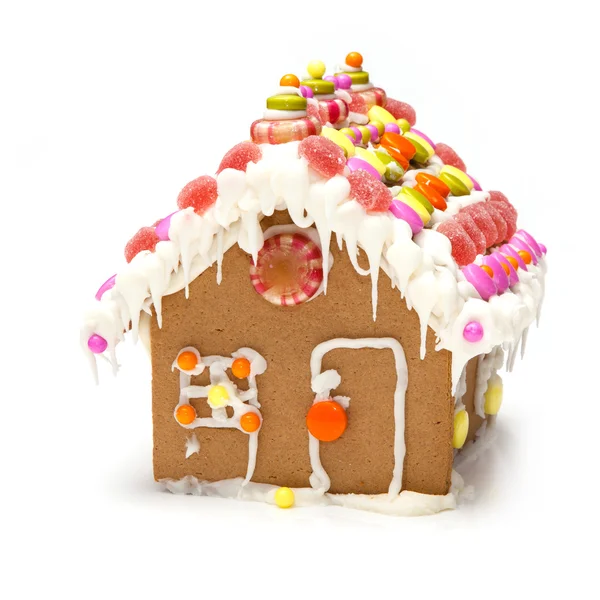 Homemade gingerbread house a a model house made of gingerbread — Stock Photo, Image