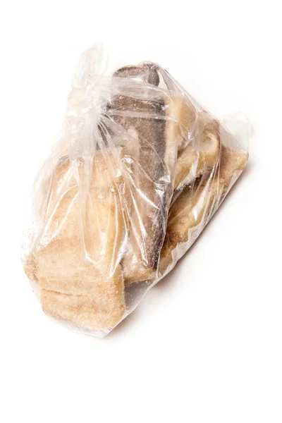 Bag of salt cod fillets. — Stock Photo, Image