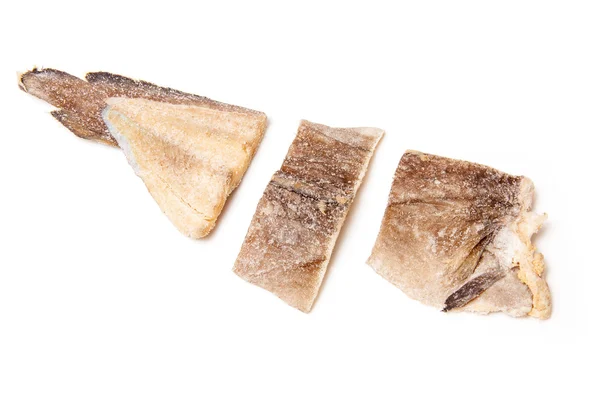 Kousky ryby solené tresky — Stock fotografie