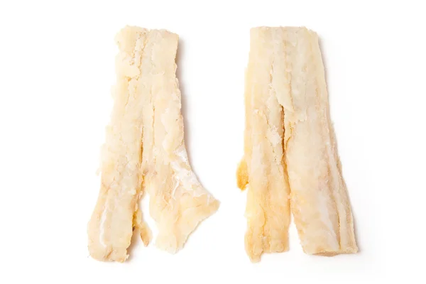 Trozos de pescado de bacalao salado — Foto de Stock