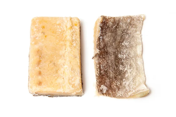 Pieces of salt cod fish — Stock Photo, Image