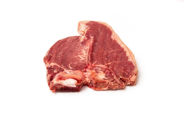 T-bone steak isolated on a white studio background. — Stock Photo, Image