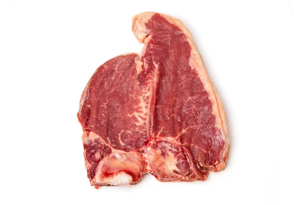 T-bone steak isolated on a white studio background. — Stock Photo, Image