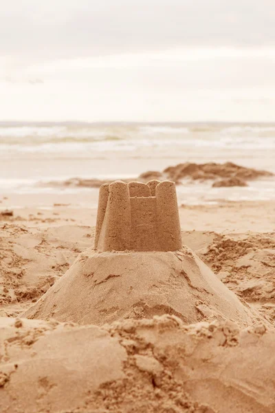 Castelo de areia — Fotografia de Stock