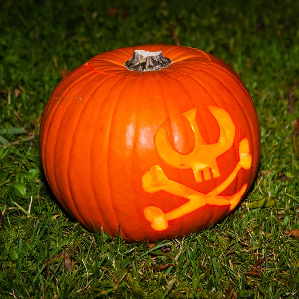 Linterna de calabaza de Halloween — Foto de Stock