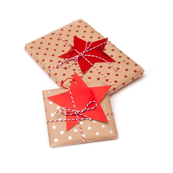 Gift wrapped parcels or presents — Stock Photo, Image