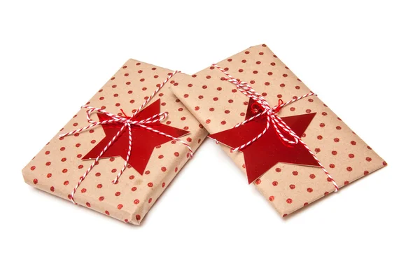 Gift wrapped parcels or presents — Stock Photo, Image