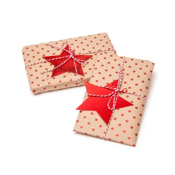 Gift wrapped parcels or presents — Stock Photo, Image