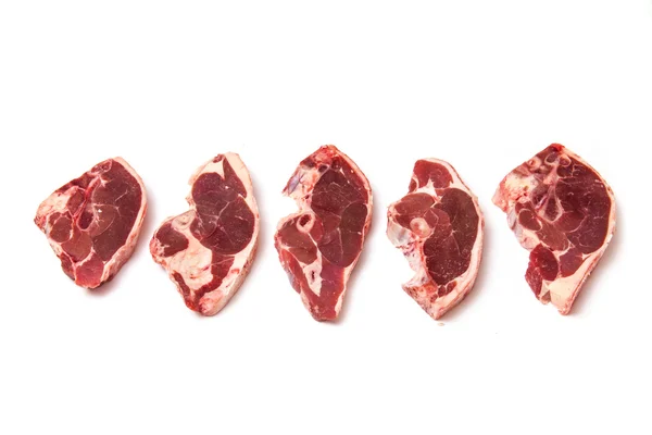 Uncooked New Zealand lamb chops — Stock Photo, Image