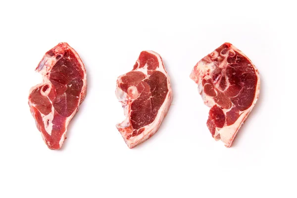 Uncooked New Zealand lamb chops — Stock Photo, Image