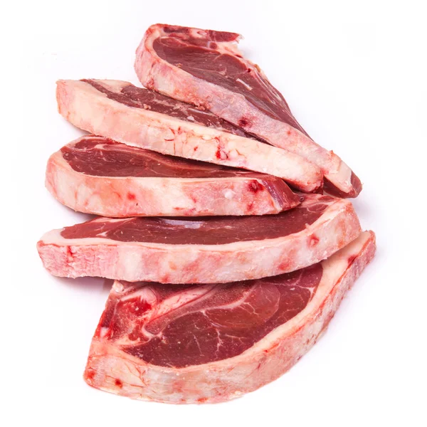 Ongekookt Nieuw-Zeeland lamskoteletten — Stockfoto