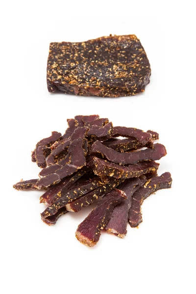 Slices of beef jerky — Stock Photo, Image
