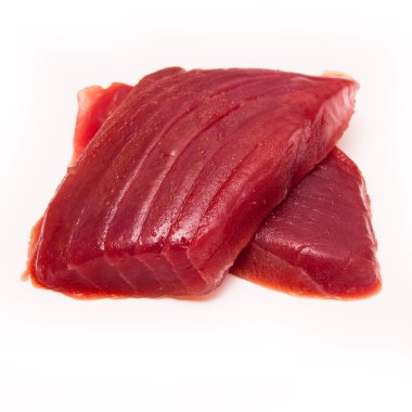 Yellowfin tuna fish steaks clipart