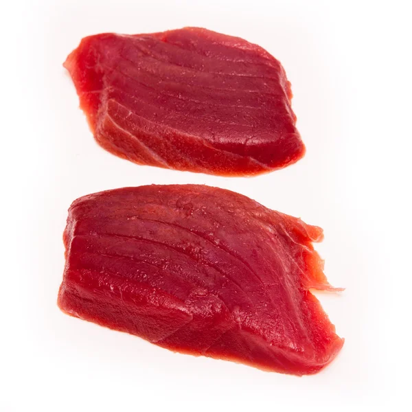 Yellowfin tuna fish steaks — Stock Photo, Image