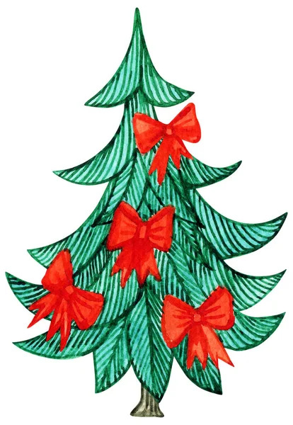 Рождественские елки праздники ручной работы краска зимние красочные декорации — стоковое фото