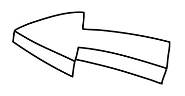 Beyaz arkaplan vektör şablonu resimlemesinde ok imleci siyah web simgesi düz.