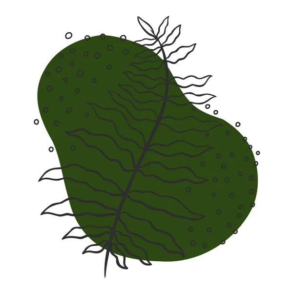 Иконка листа, листья - элементы растения, иконки — стоковый вектор