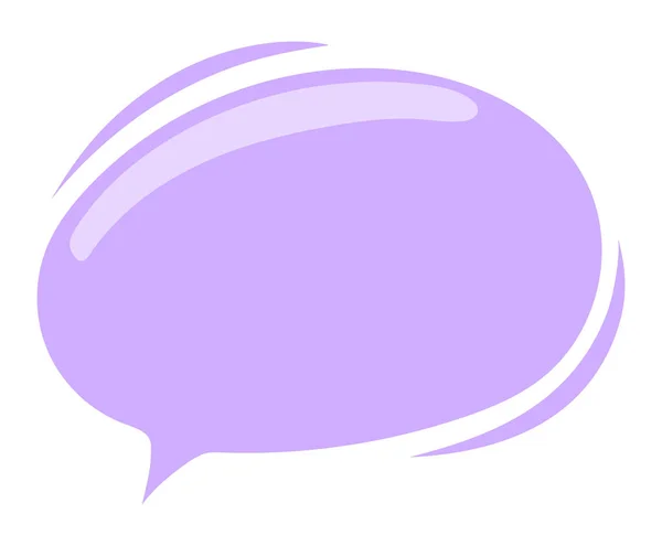 Bolle di carta viola per discorso su uno sfondo bianco. Design astratto. Illustrazione vettoriale — Vettoriale Stock
