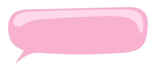 Bolle di carta rosa per discorso su sfondo bianco. Design astratto. Illustrazione vettoriale. — Vettoriale Stock
