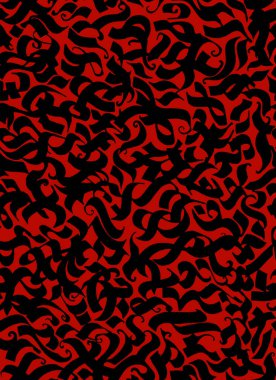 Kaligrafi şablonu, kumaş ve duvar kağıdı için geometrik dikişsiz desen. Dönen arkaplan