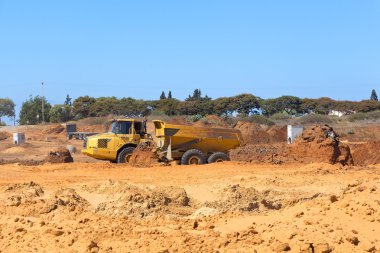 bir yerleşim bölgesinde inşaatı.