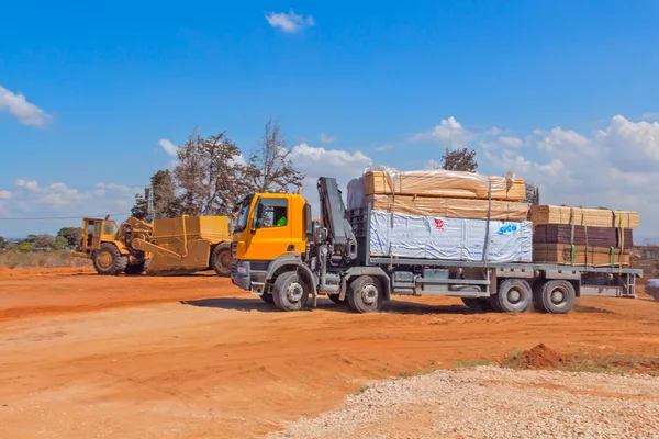 Construção de uma área residencial . — Fotografia de Stock